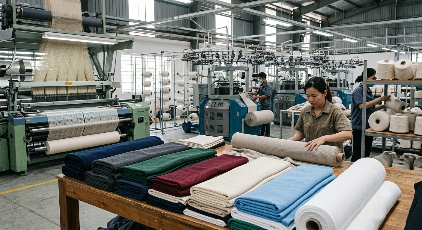 Các Loại Vải Cá Sấu Cotton Phổ Biến Hiện Nay