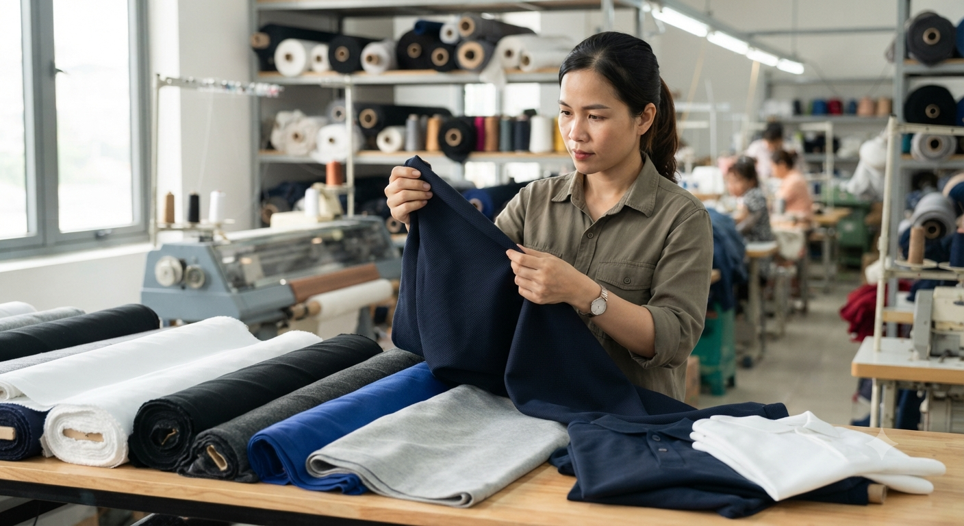Cách Chọn Vải Cá Sấu Cotton May Áo Polo Chất Lượng