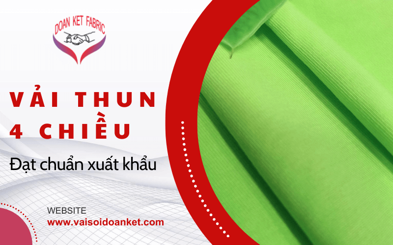 vải thun cotton 4 chiều