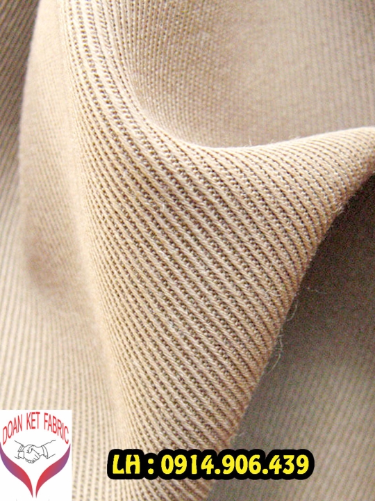 Vải Kaki Poly 100%