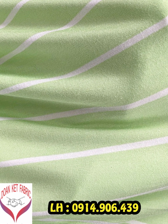 Vải Thun Cotton Kẻ sọc màu