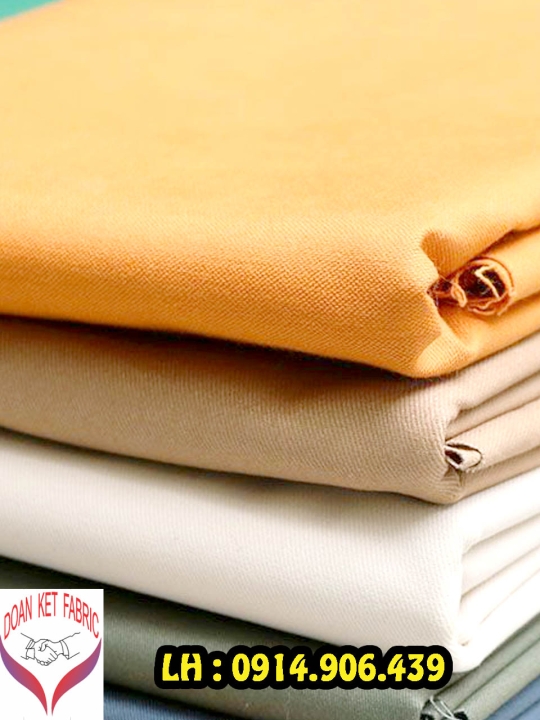 Vải Kaki Poly 100%