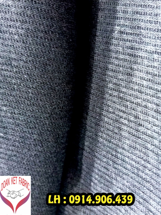 Vải Bo Rib Poly 100%